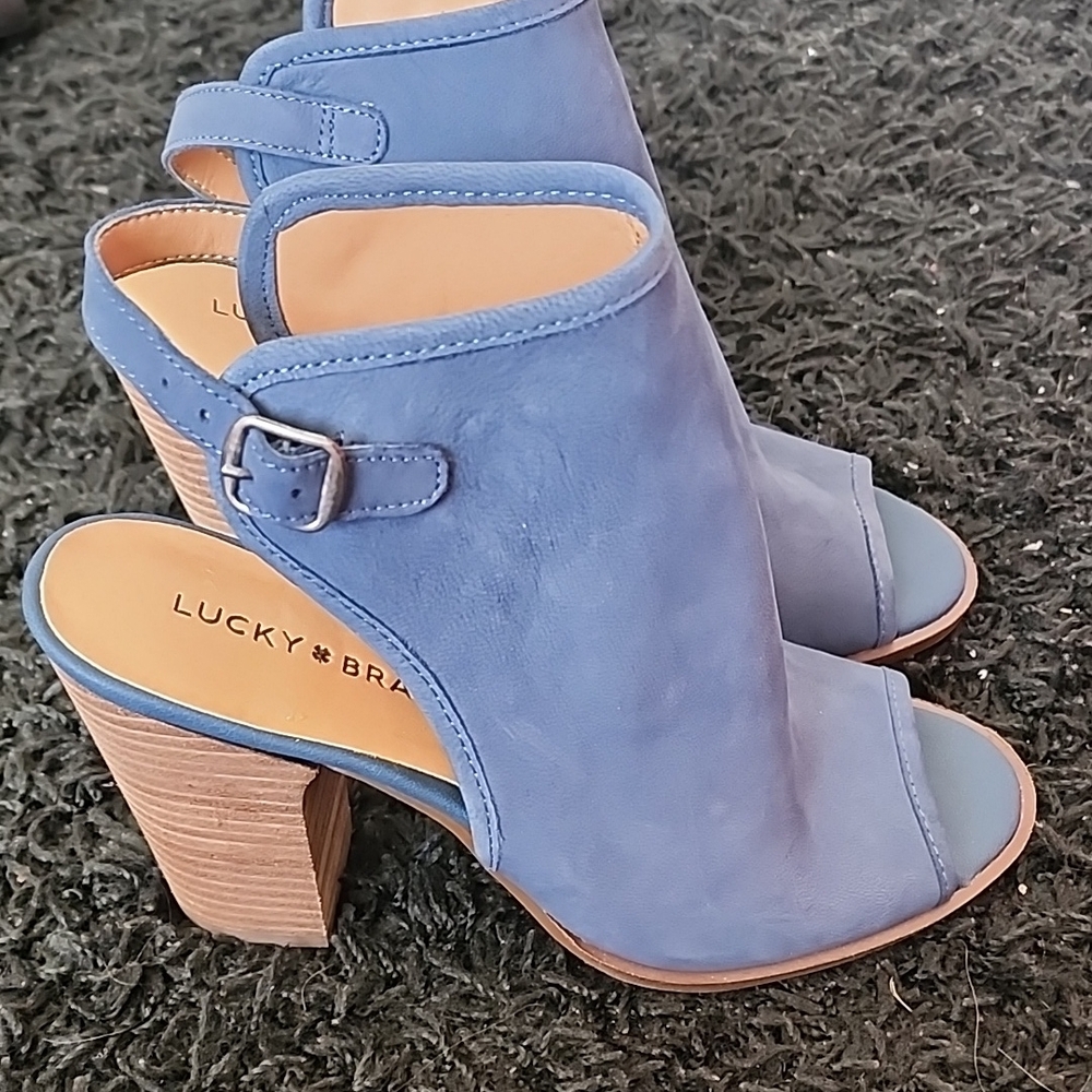 Lucky Brand Women's Blue Heeled Sandals